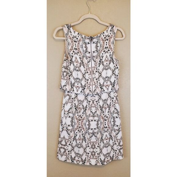 Banana Republic Outlet Geometric Snake Print Classy Sleeveless Mini Dress - Picture 6 of 9